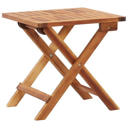 vidaXL Folding Garden Coffee Table 40x40x40 cm Solid Acacia Wood - Brown