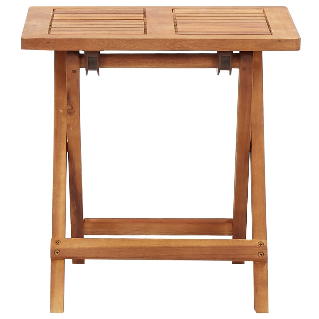 vidaXL Folding Garden Coffee Table 40x40x40 cm Solid Acacia Wood - Brown