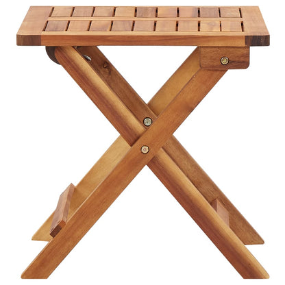 vidaXL Folding Garden Coffee Table 40x40x40 cm Solid Acacia Wood - Brown