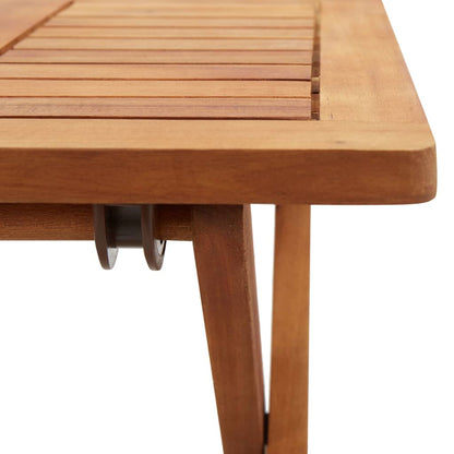 vidaXL Folding Garden Coffee Table 40x40x40 cm Solid Acacia Wood - Brown
