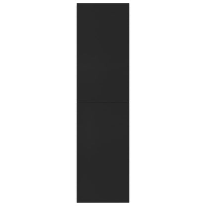 vidaXL Book Cabinet/Room Divider Black 155x24x160 cm Engineered Wood