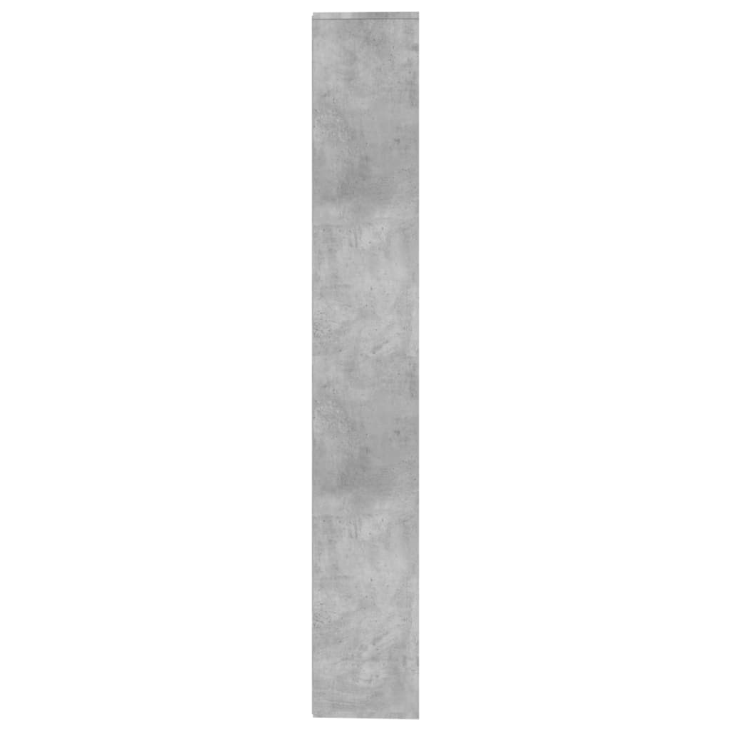 vidaXL Book Cabinet/Room Divider Concrete Grey 155x24x160 cm Engineered Wood