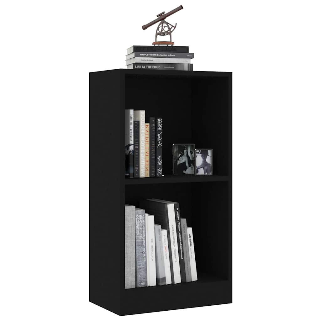 vidaXL Bookcase Black 40x24x75 cm Engineered Wood