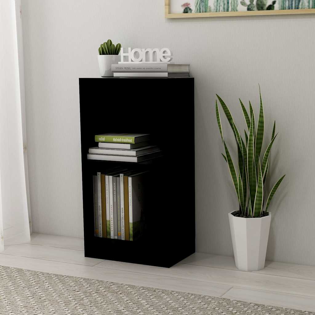 vidaXL Bookcase Black 40x24x75 cm Engineered Wood
