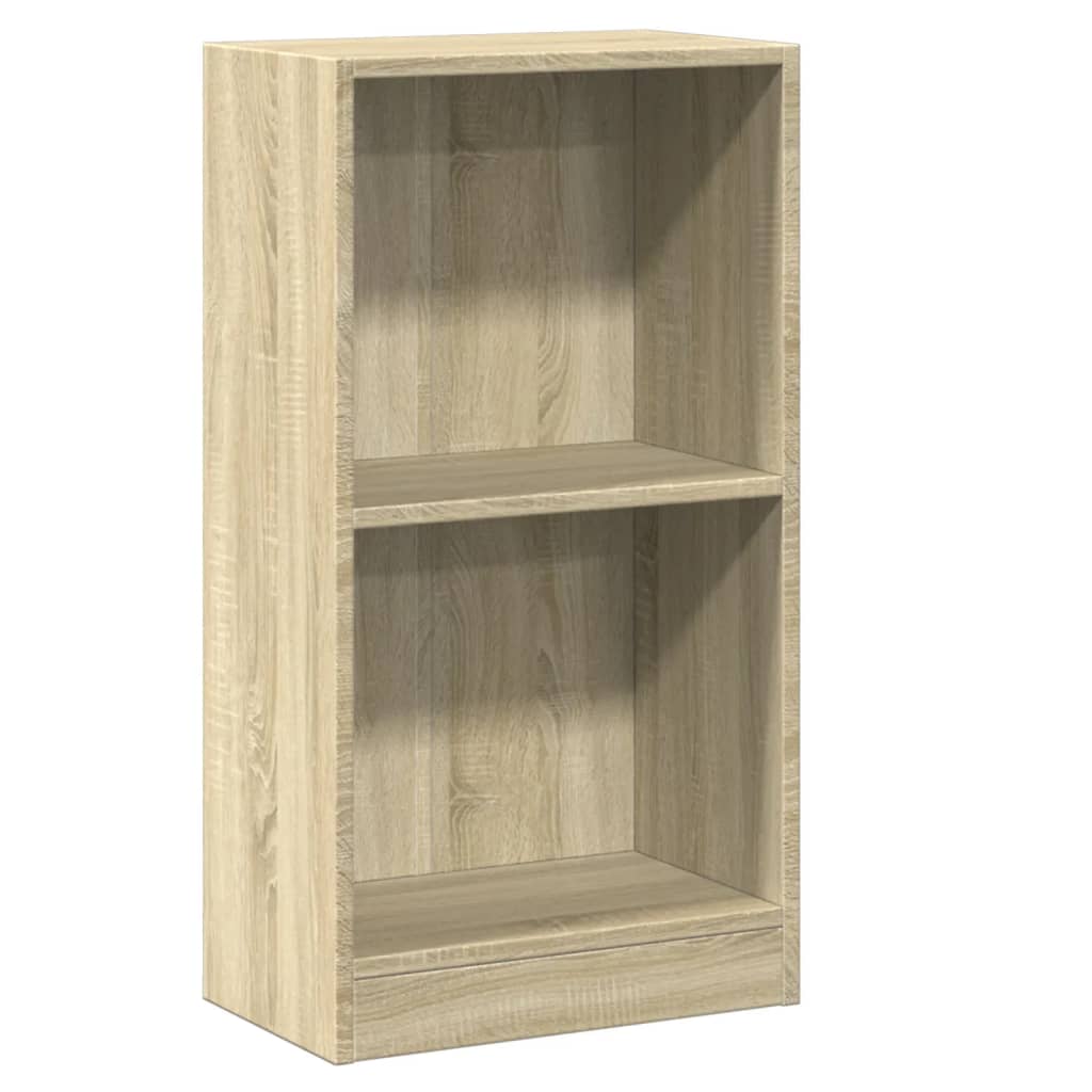 vidaXL Bookcase Sonoma Oak 40x24x75 cm Engineered Wood - Brown