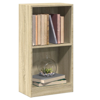 vidaXL Bookcase Sonoma Oak 40x24x75 cm Engineered Wood - Brown