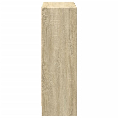 vidaXL Bookcase Sonoma Oak 40x24x75 cm Engineered Wood - Brown
