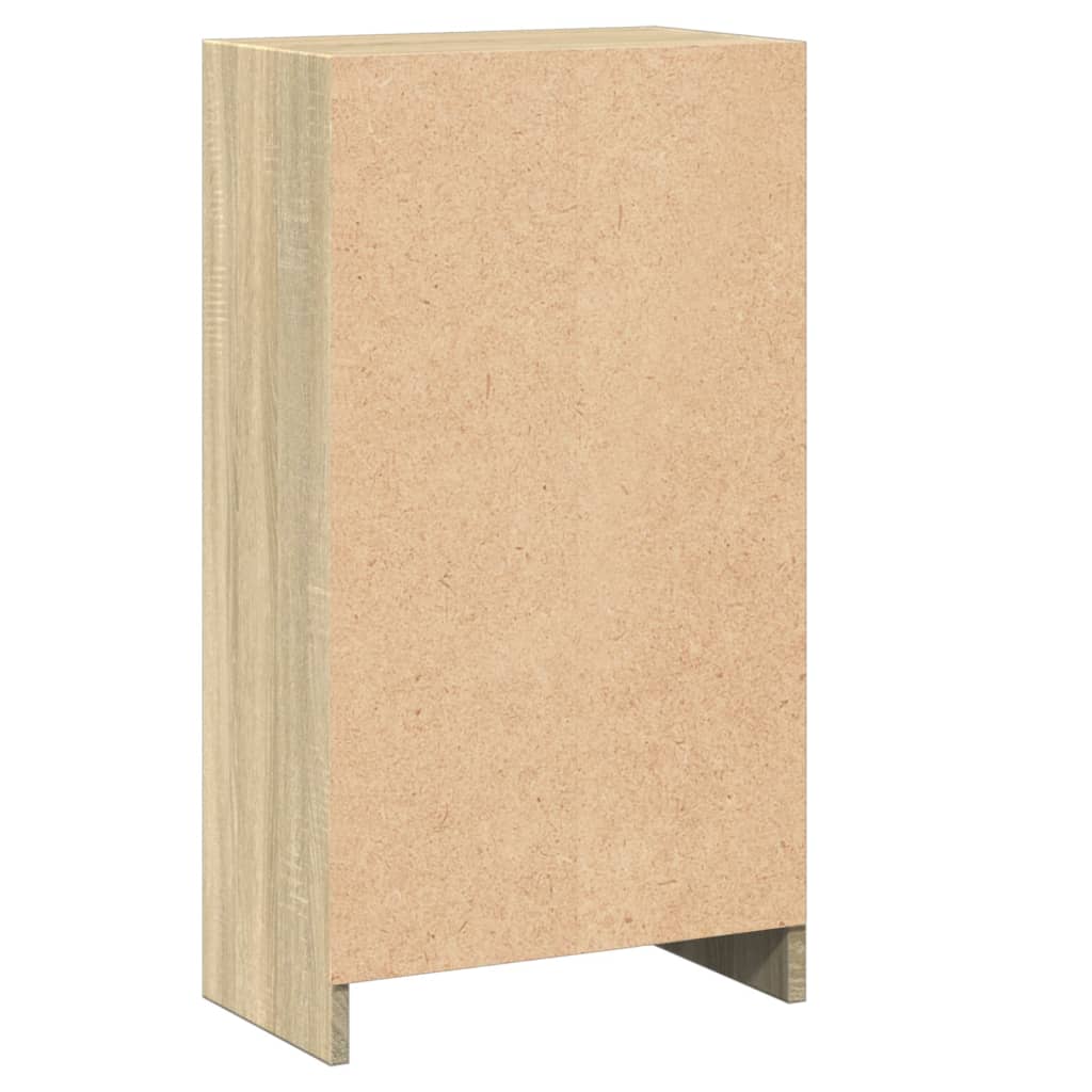 vidaXL Bookcase Sonoma Oak 40x24x75 cm Engineered Wood - Brown