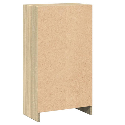 vidaXL Bookcase Sonoma Oak 40x24x75 cm Engineered Wood - Brown