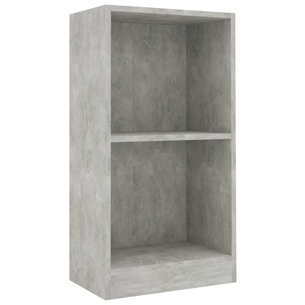 vidaXL Bookcase Concrete Grey 40x24x75 cm Engineered Wood