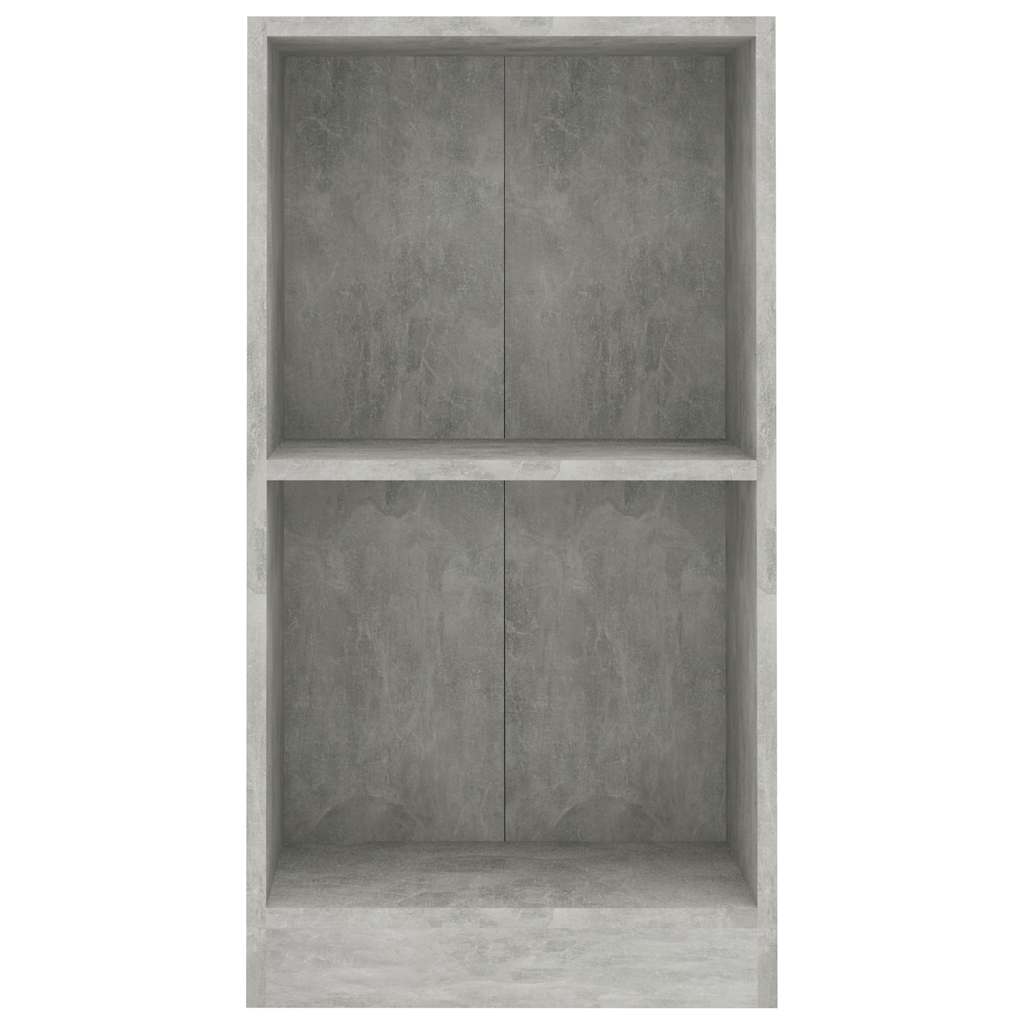 vidaXL Bookcase Concrete Grey 40x24x75 cm Engineered Wood