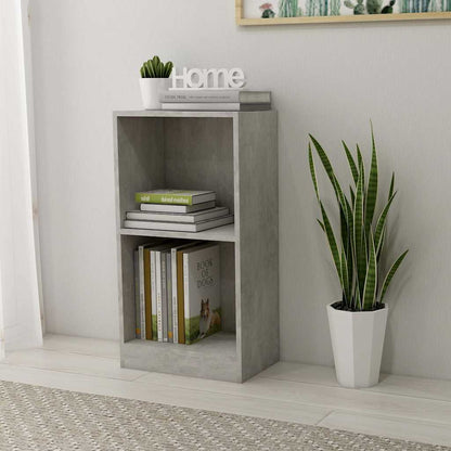vidaXL Bookcase Concrete Grey 40x24x75 cm Engineered Wood