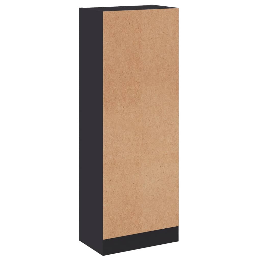 800830 vidaXL 3-Tier Book Cabinet Grey 40x24x109 cm Engineered Wood