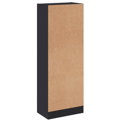 800830 vidaXL 3-Tier Book Cabinet Grey 40x24x109 cm Engineered Wood
