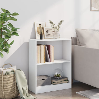 800855 vidaXL Bookshelf White 60x24x76 cm Engineered Wood