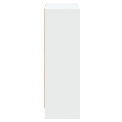 800855 vidaXL Bookshelf White 60x24x76 cm Engineered Wood