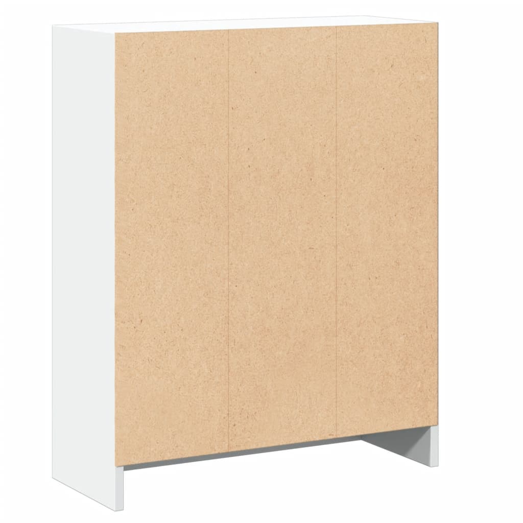 800855 vidaXL Bookshelf White 60x24x76 cm Engineered Wood