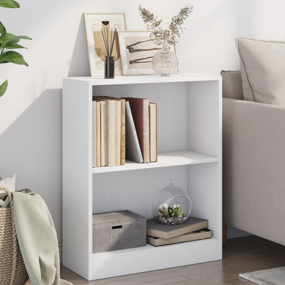 800855 vidaXL Bookshelf White 60x24x76 cm Engineered Wood