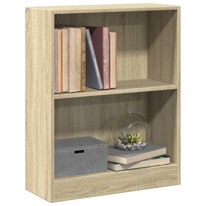800858 vidaXL Bookshelf Sonoma Oak 60x24x76 cm Engineered Wood - Brown