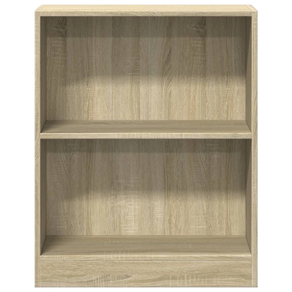 800858 vidaXL Bookshelf Sonoma Oak 60x24x76 cm Engineered Wood - Brown