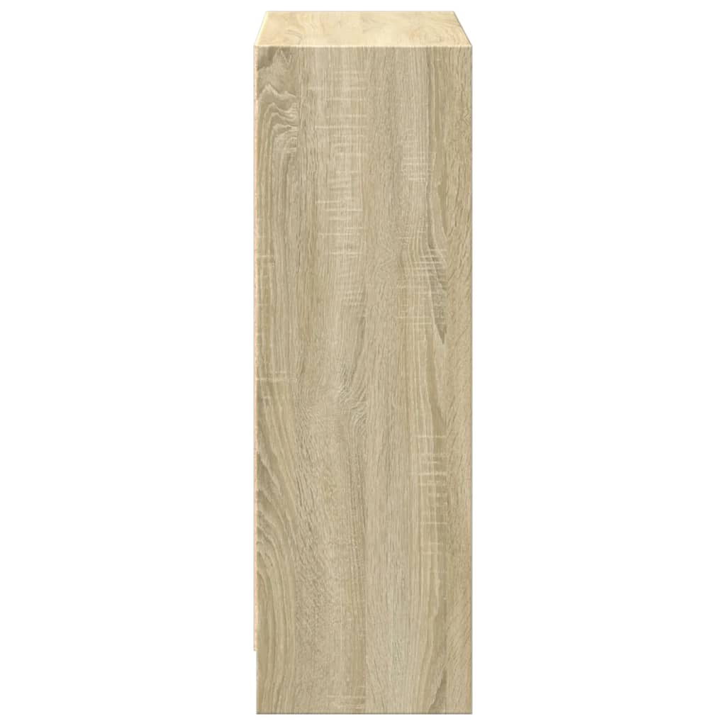800858 vidaXL Bookshelf Sonoma Oak 60x24x76 cm Engineered Wood - Brown