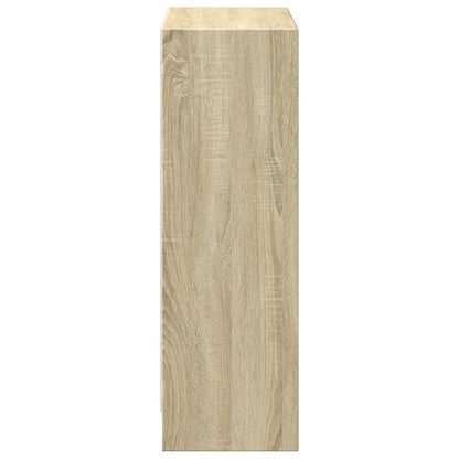 800858 vidaXL Bookshelf Sonoma Oak 60x24x76 cm Engineered Wood - Brown