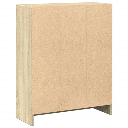 800858 vidaXL Bookshelf Sonoma Oak 60x24x76 cm Engineered Wood - Brown
