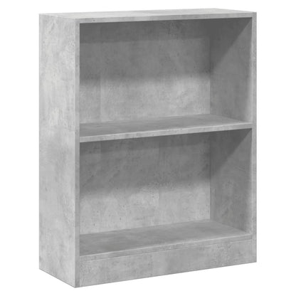 800859 vidaXL Bookshelf Concrete Grey 60x24x76 cm Engineered Wood