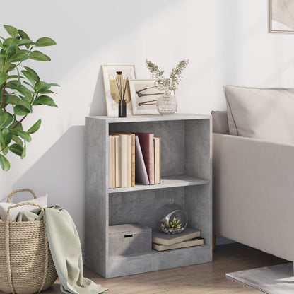 800859 vidaXL Bookshelf Concrete Grey 60x24x76 cm Engineered Wood