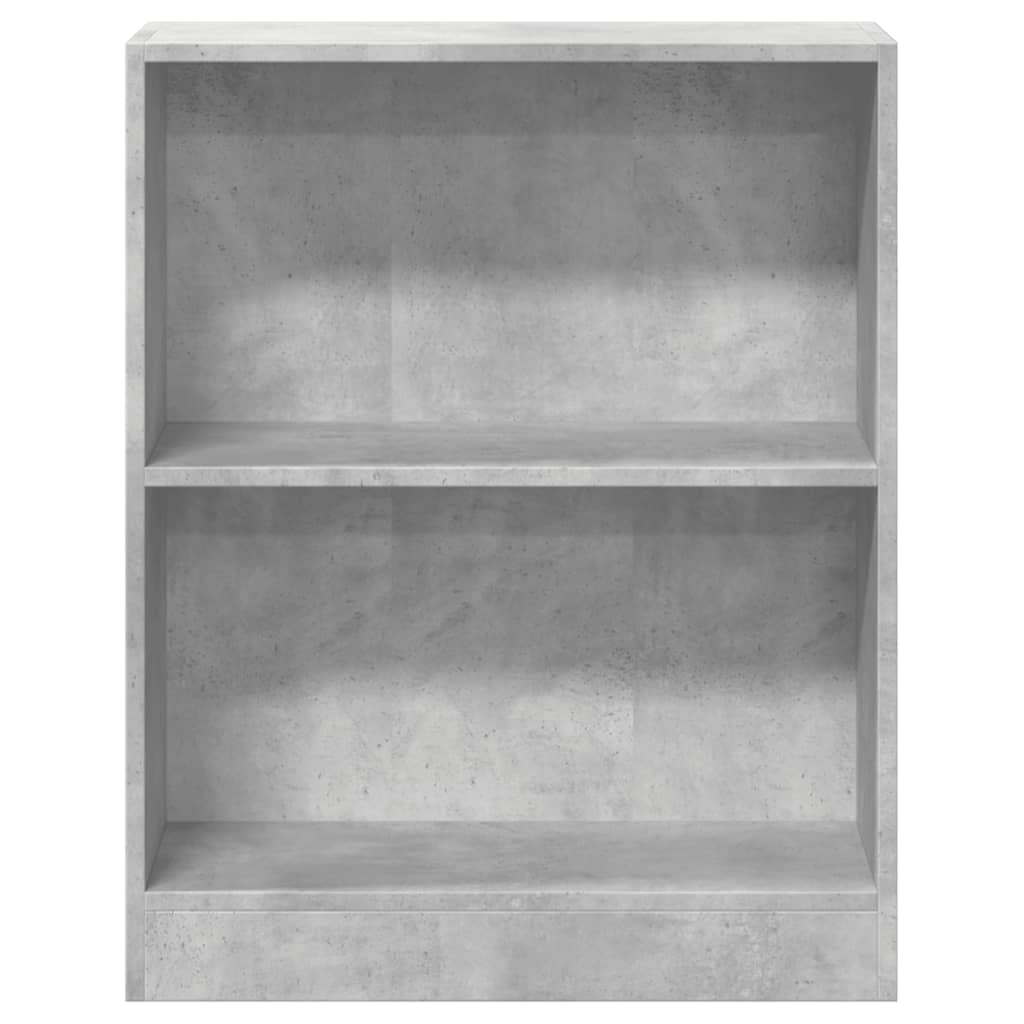 800859 vidaXL Bookshelf Concrete Grey 60x24x76 cm Engineered Wood