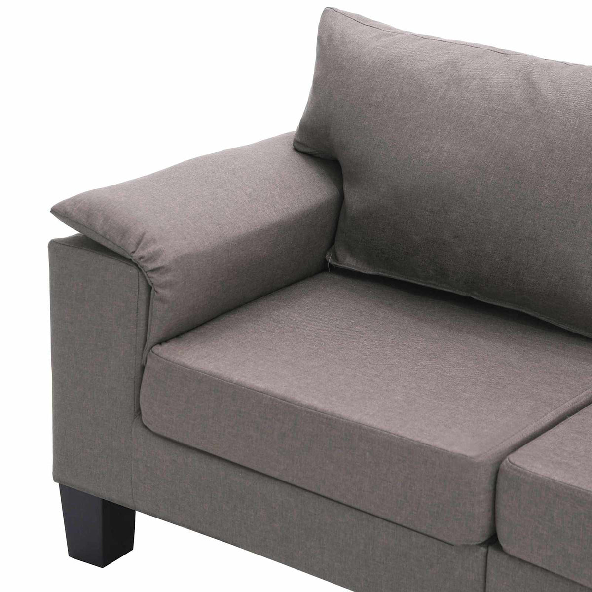 vidaXL Sofa Taupe 4-Seater Fabric