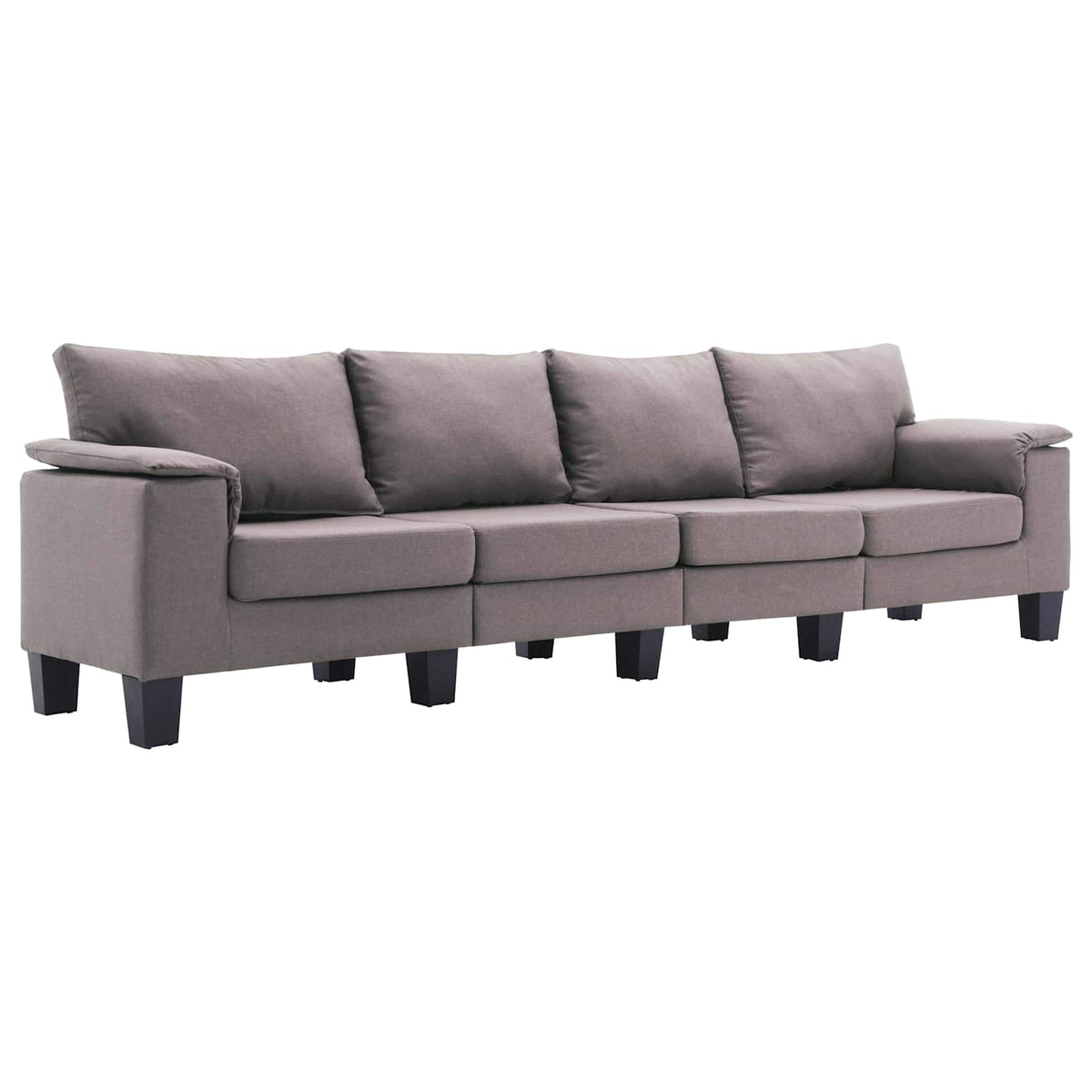 vidaXL Sofa Taupe 4-Seater Fabric