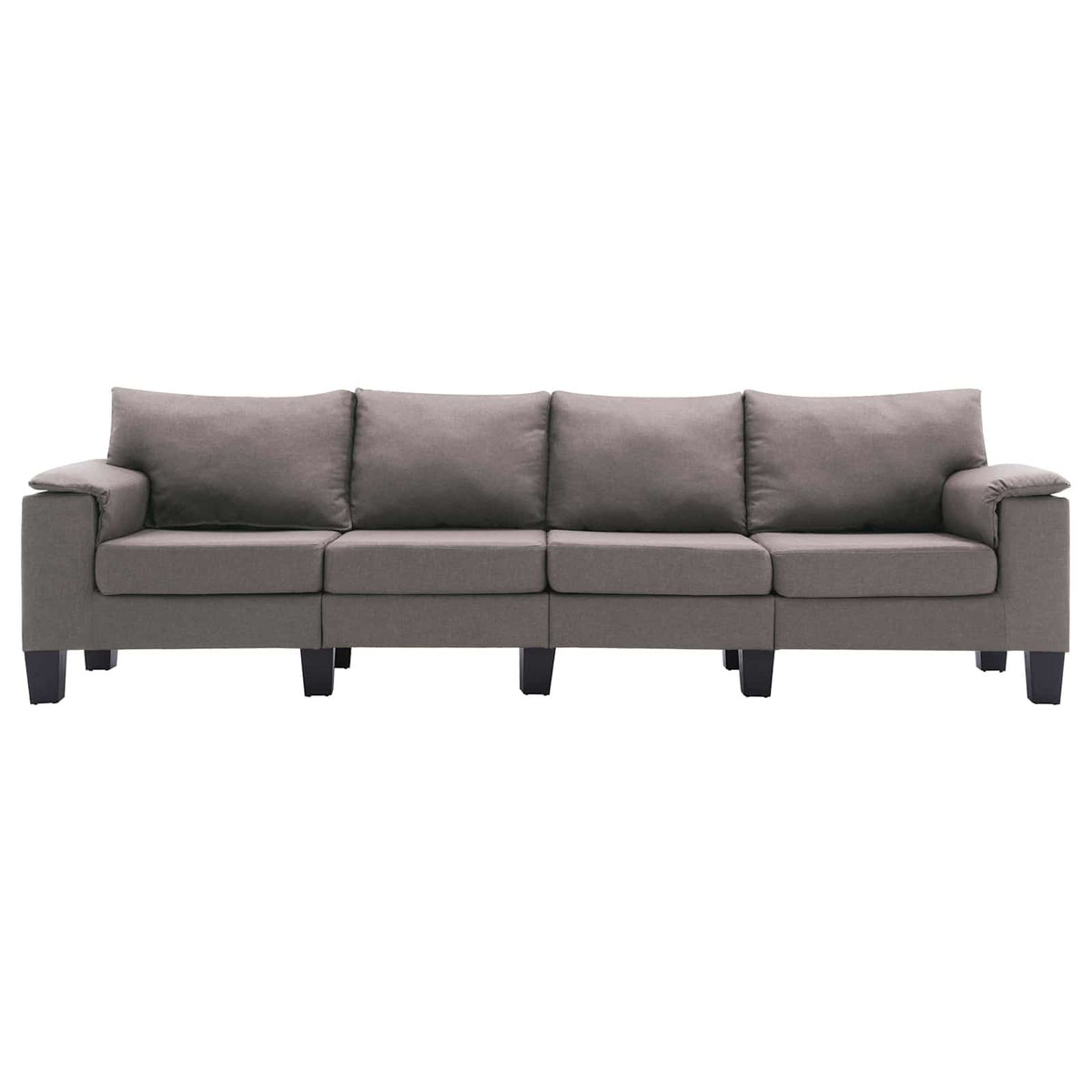 vidaXL Sofa Taupe 4-Seater Fabric