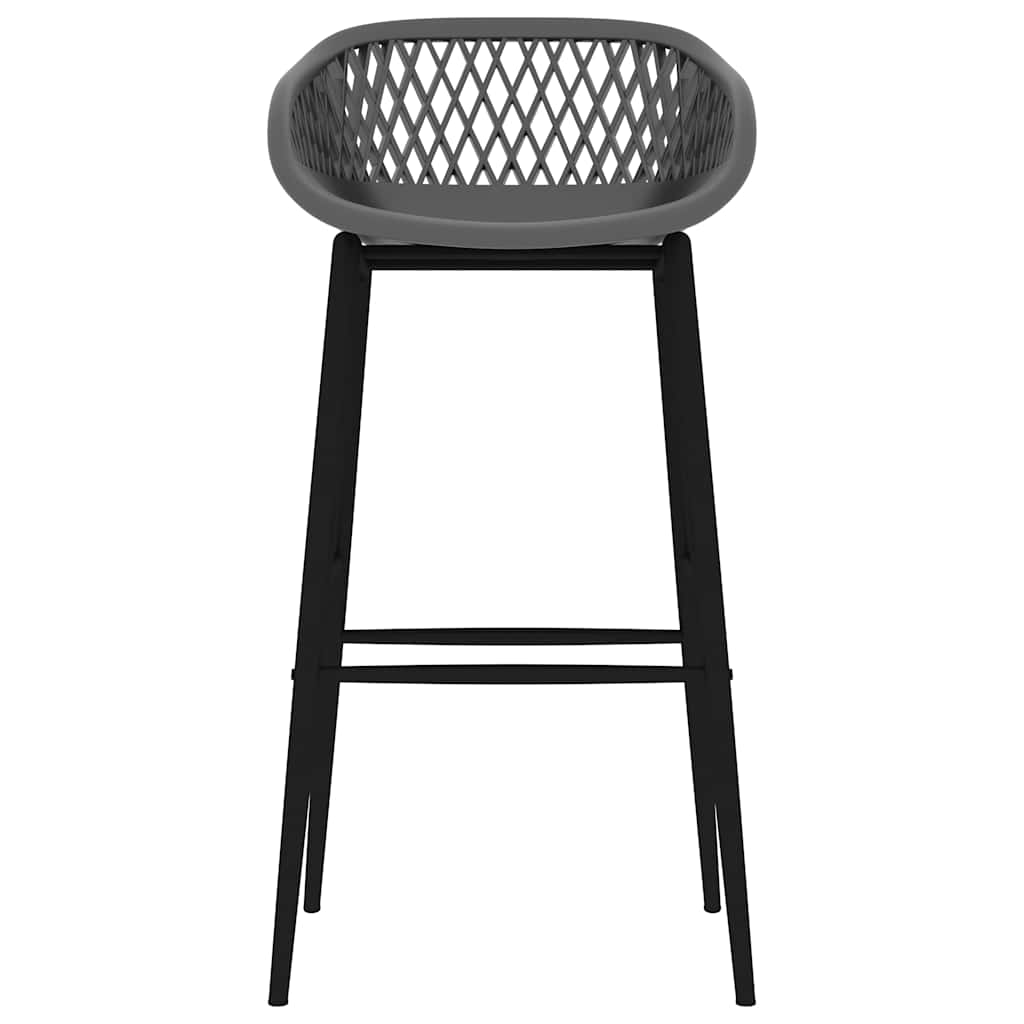 vidaXL Bar Chairs 2 pcs Grey - 48 x 47.5 x 95.5 cm