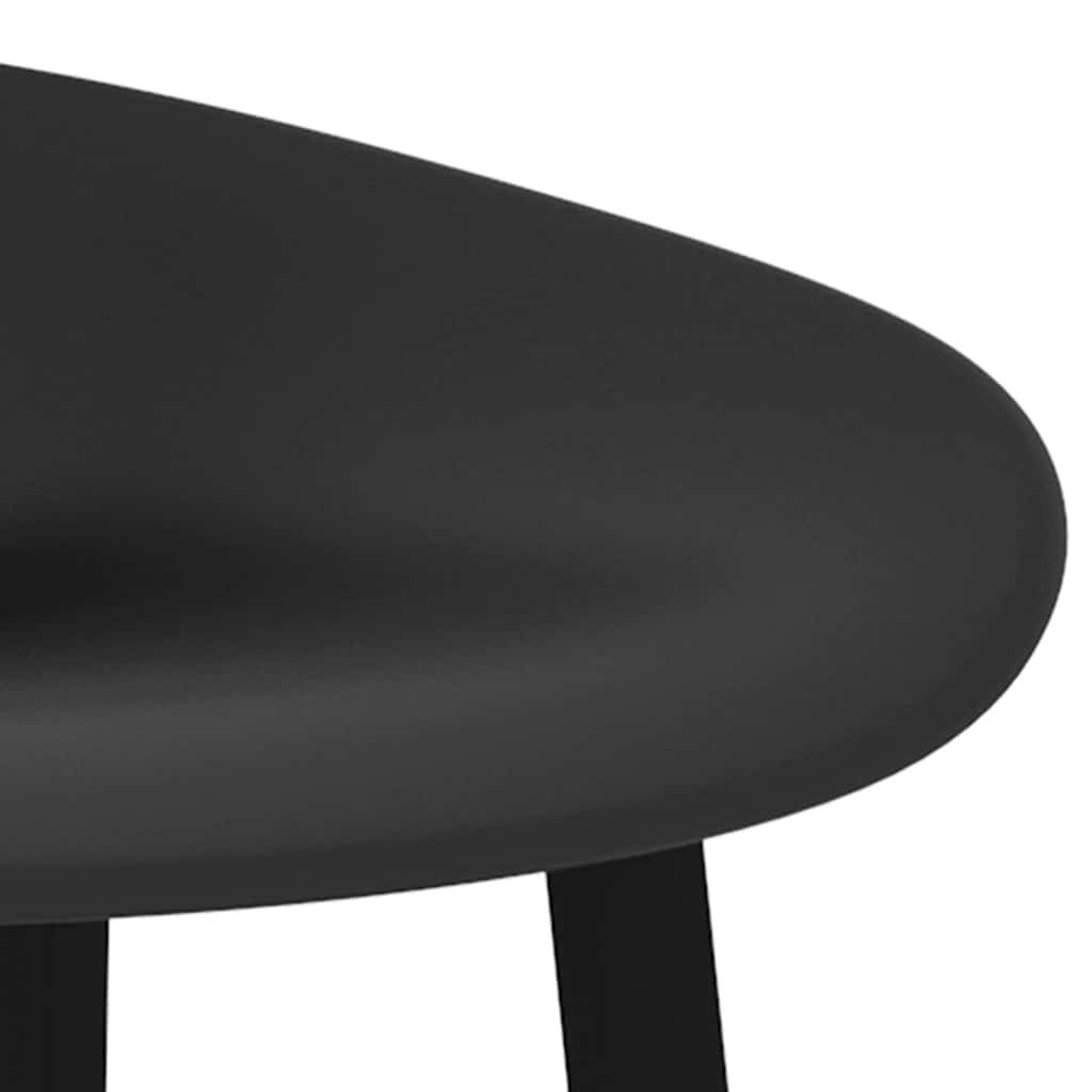 vidaXL Bar Chairs 2 pcs Black - 48 x 46 x 85 cm