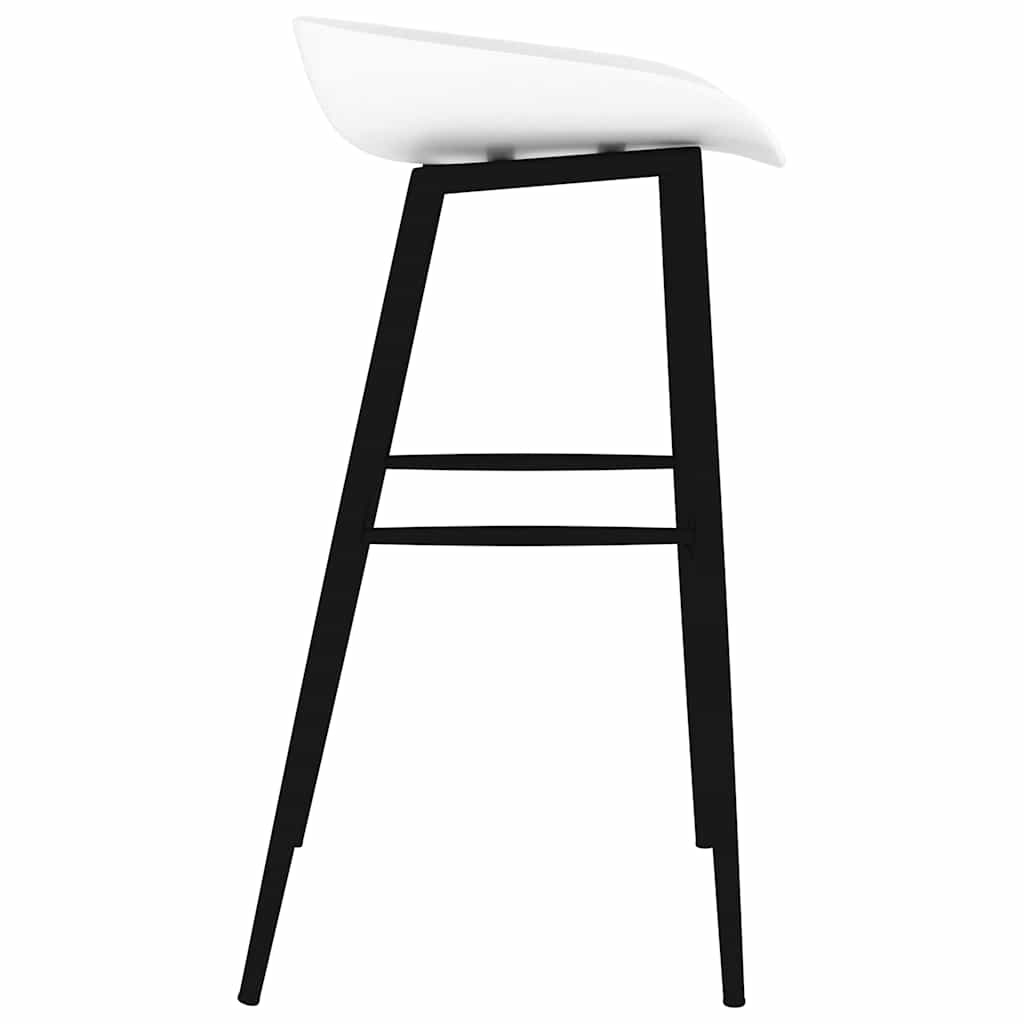 vidaXL Bar Chairs 2 pcs White - 48 x 46 x 85 cm