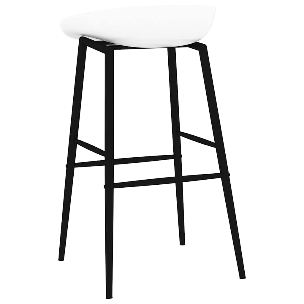 vidaXL Bar Chairs 2 pcs White - 48 x 46 x 85 cm