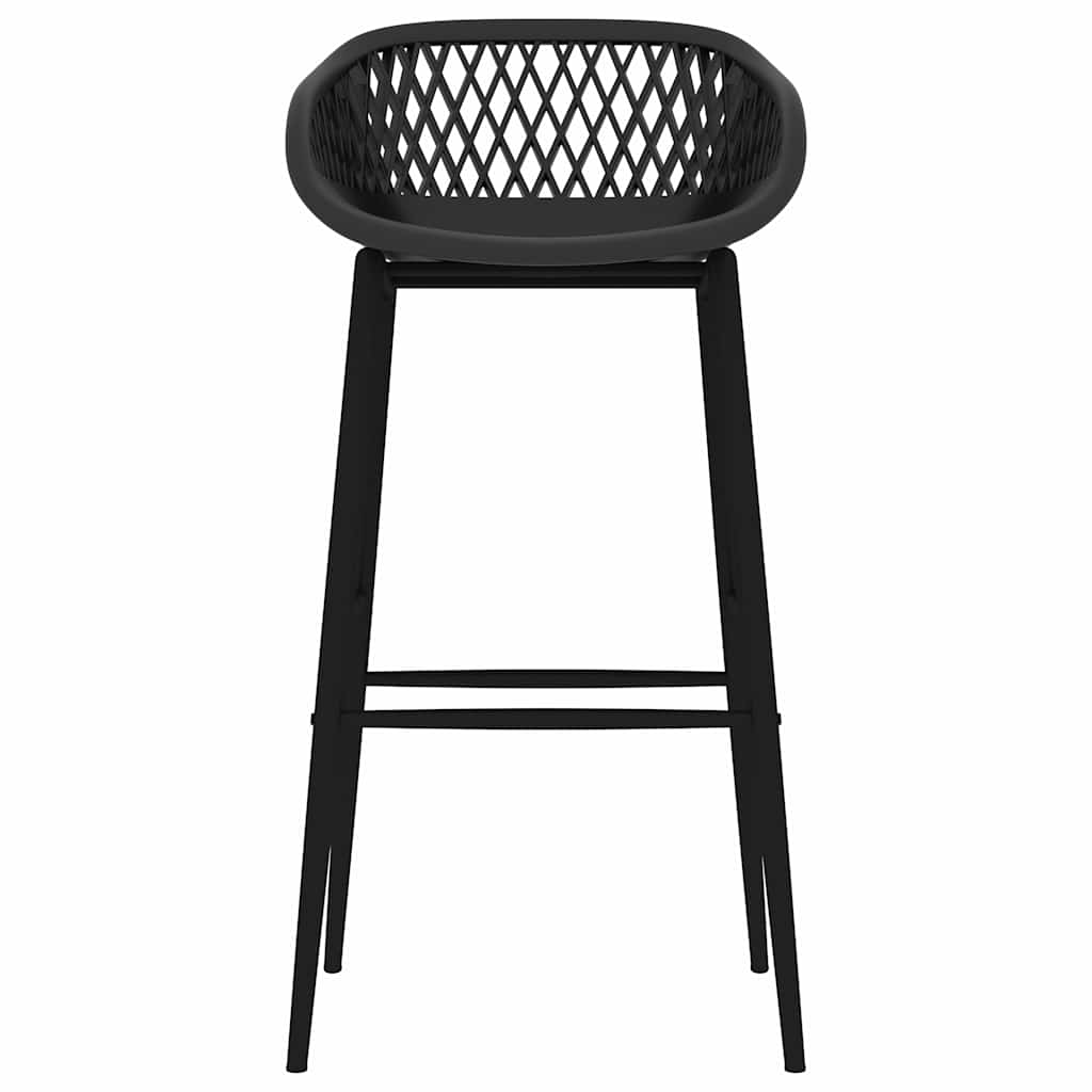 vidaXL Bar Chairs 4 pcs Black - 48 x 47.5 x 95.5 cm