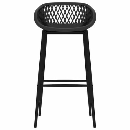 vidaXL Bar Chairs 4 pcs Black - 48 x 47.5 x 95.5 cm