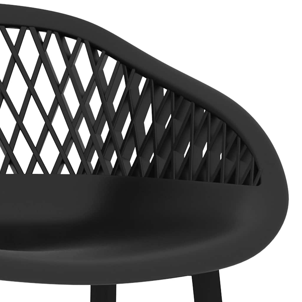 vidaXL Bar Chairs 4 pcs Black - 48 x 47.5 x 95.5 cm