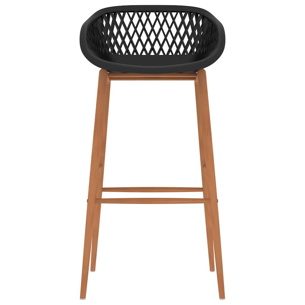 vidaXL Bar Chairs 4 pcs Black - 48 x 47.5 x 95.5 cm - 68180
