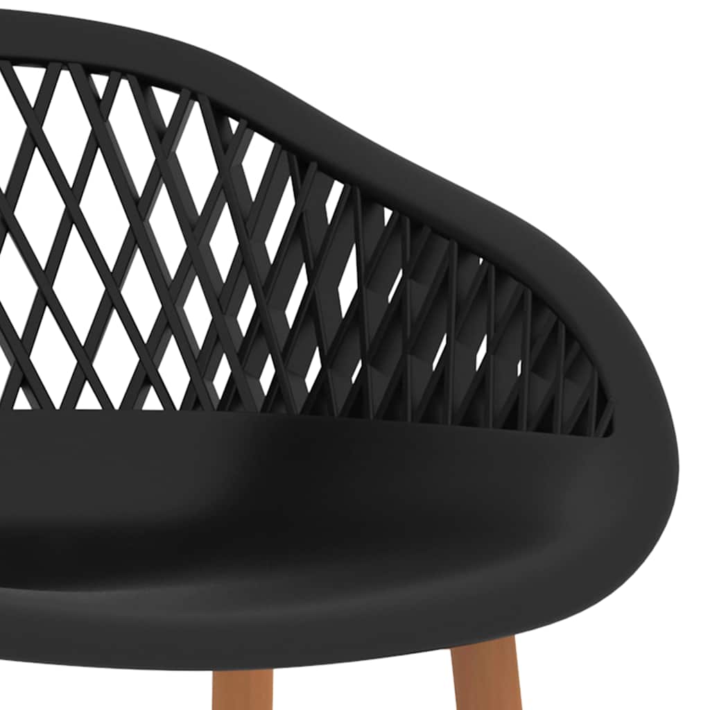 vidaXL Bar Chairs 4 pcs Black - 48 x 47.5 x 95.5 cm - 68180