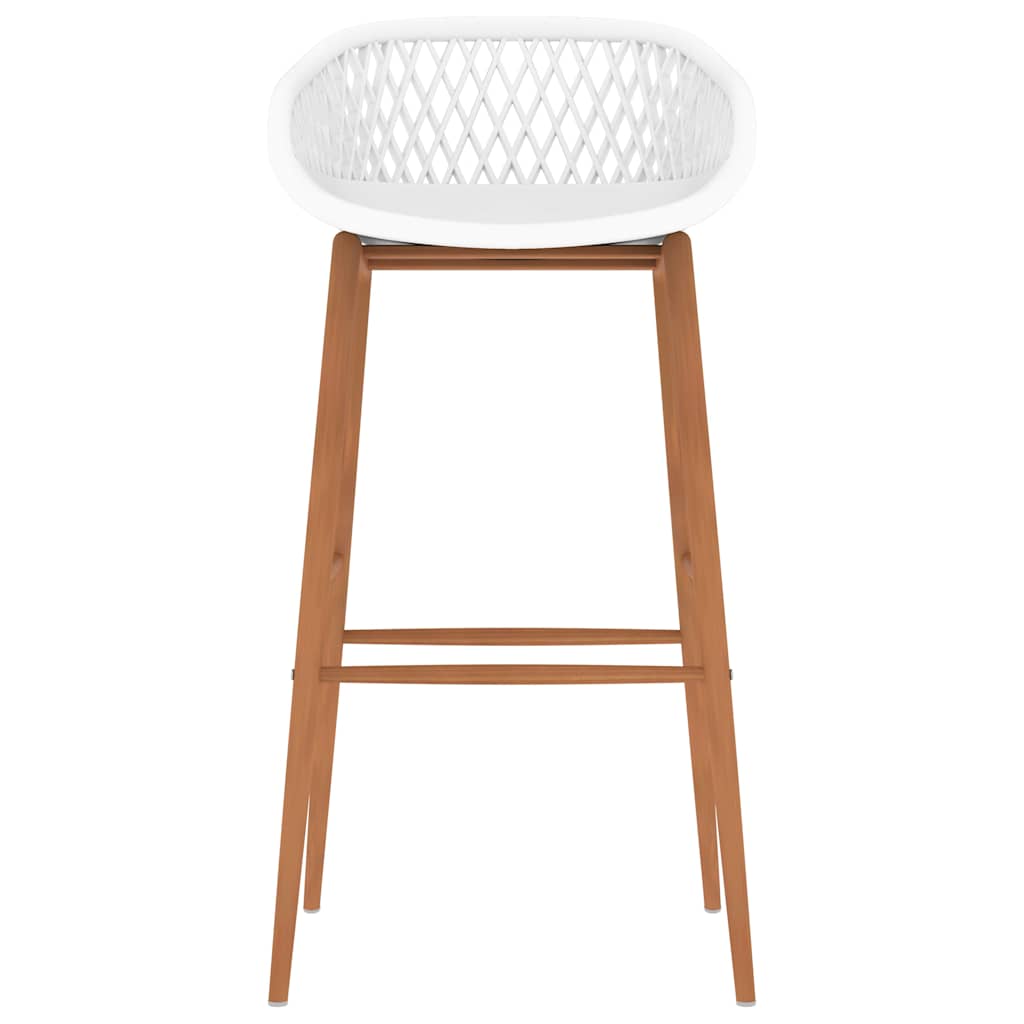 vidaXL Bar Chairs 4 pcs White - 48 x 47.5 x 95.5 cm - 68193