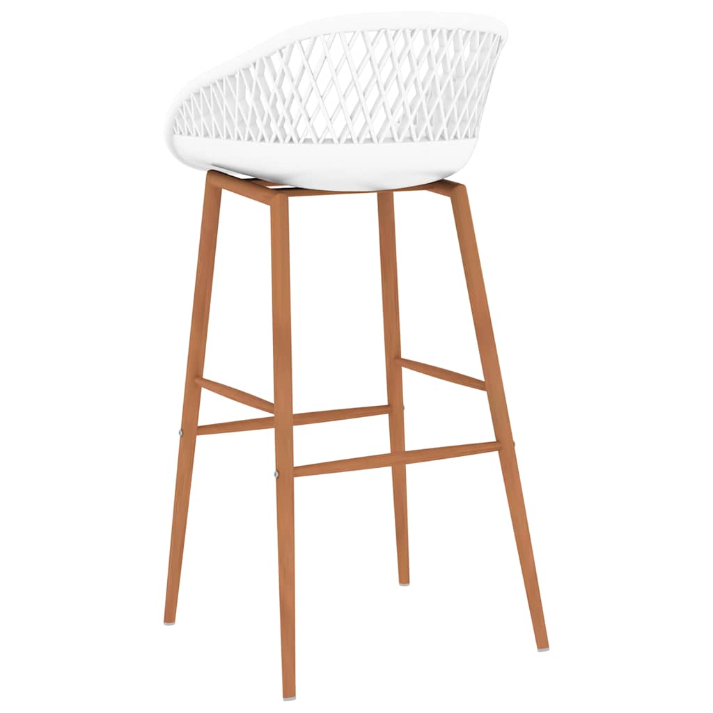 vidaXL Bar Chairs 4 pcs White - 48 x 47.5 x 95.5 cm - 68193