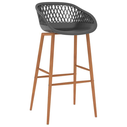 vidaXL Bar Chairs 4 pcs Grey - 48 x 47.5 x 95.5 cm