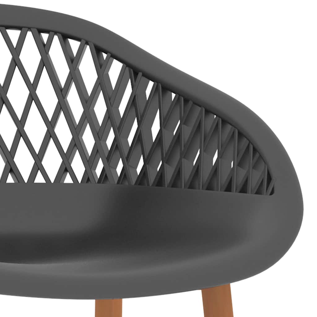 vidaXL Bar Chairs 4 pcs Grey - 48 x 47.5 x 95.5 cm