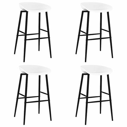 vidaXL Bar Chairs 4 pcs White - 48 x 46 x 85 cm