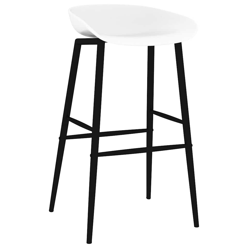 vidaXL Bar Chairs 4 pcs White - 48 x 46 x 85 cm