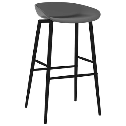 vidaXL Bar Chairs 4 pcs Grey - 48 x 46 x 85 cm