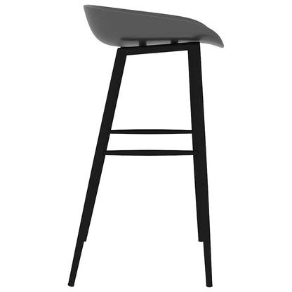 vidaXL Bar Chairs 4 pcs Grey - 48 x 46 x 85 cm